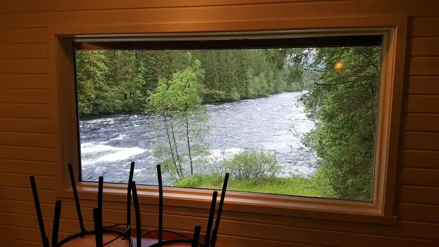 River view from the living room